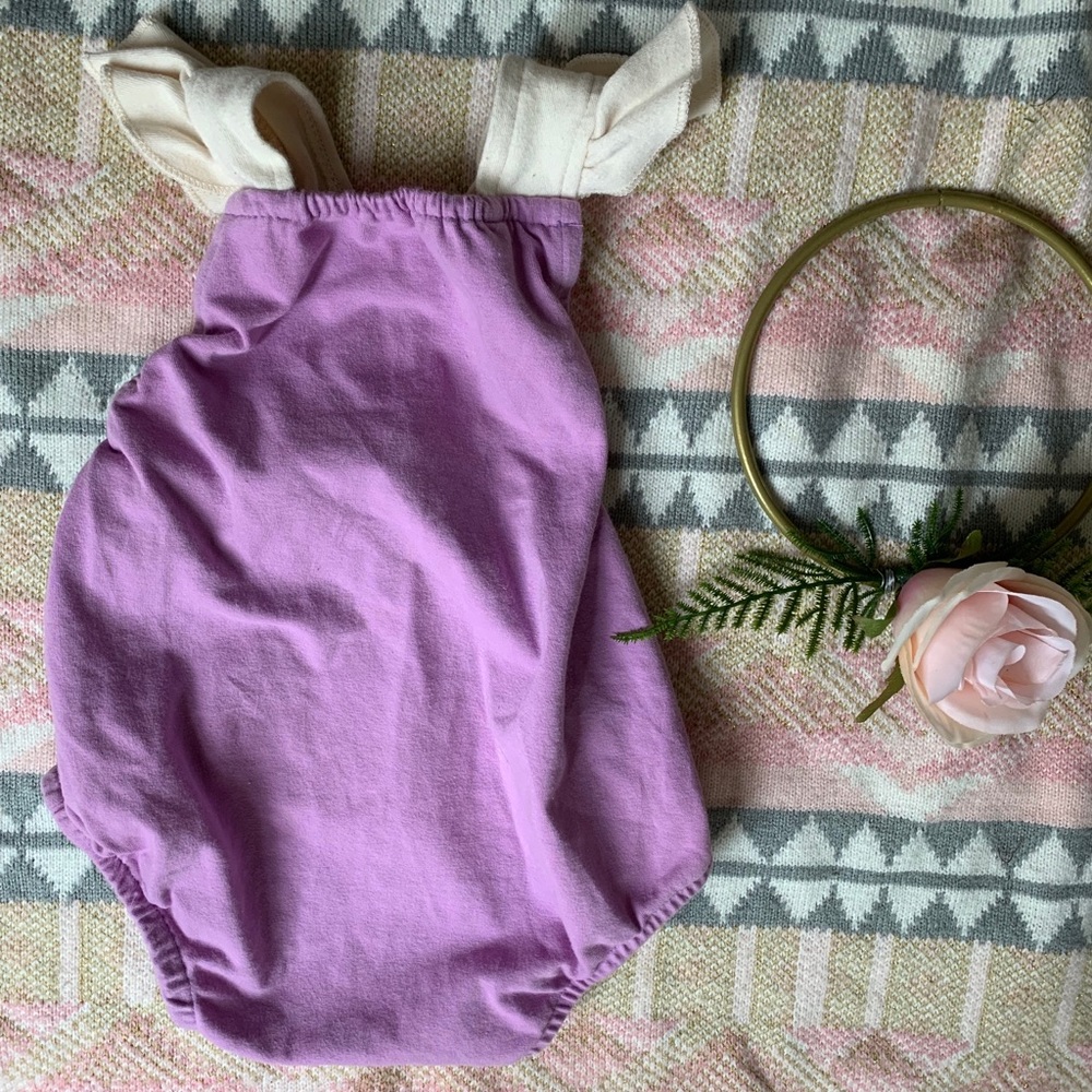 Super cute lilac baby girl sun suit